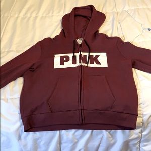 Woman’s Pink zip up sweatshirt jacket
